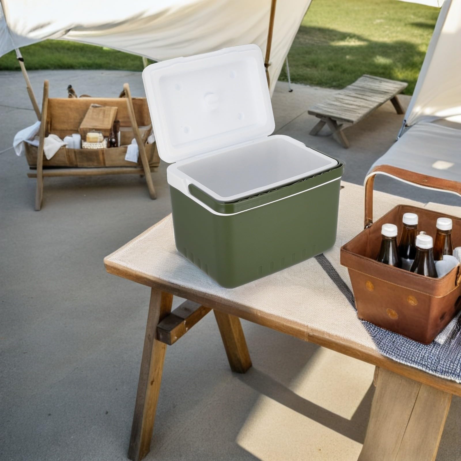 Healeved Glacière Portable Isotherme 9l pour Boissons et Aliments, Isolation Performante en PE et Polystyrène, pour Sorties en Plein Air et Pique-niques