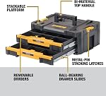 DEWALT TSTAK Tool Storage Organizer, Double Drawers (DWST17804) , Black