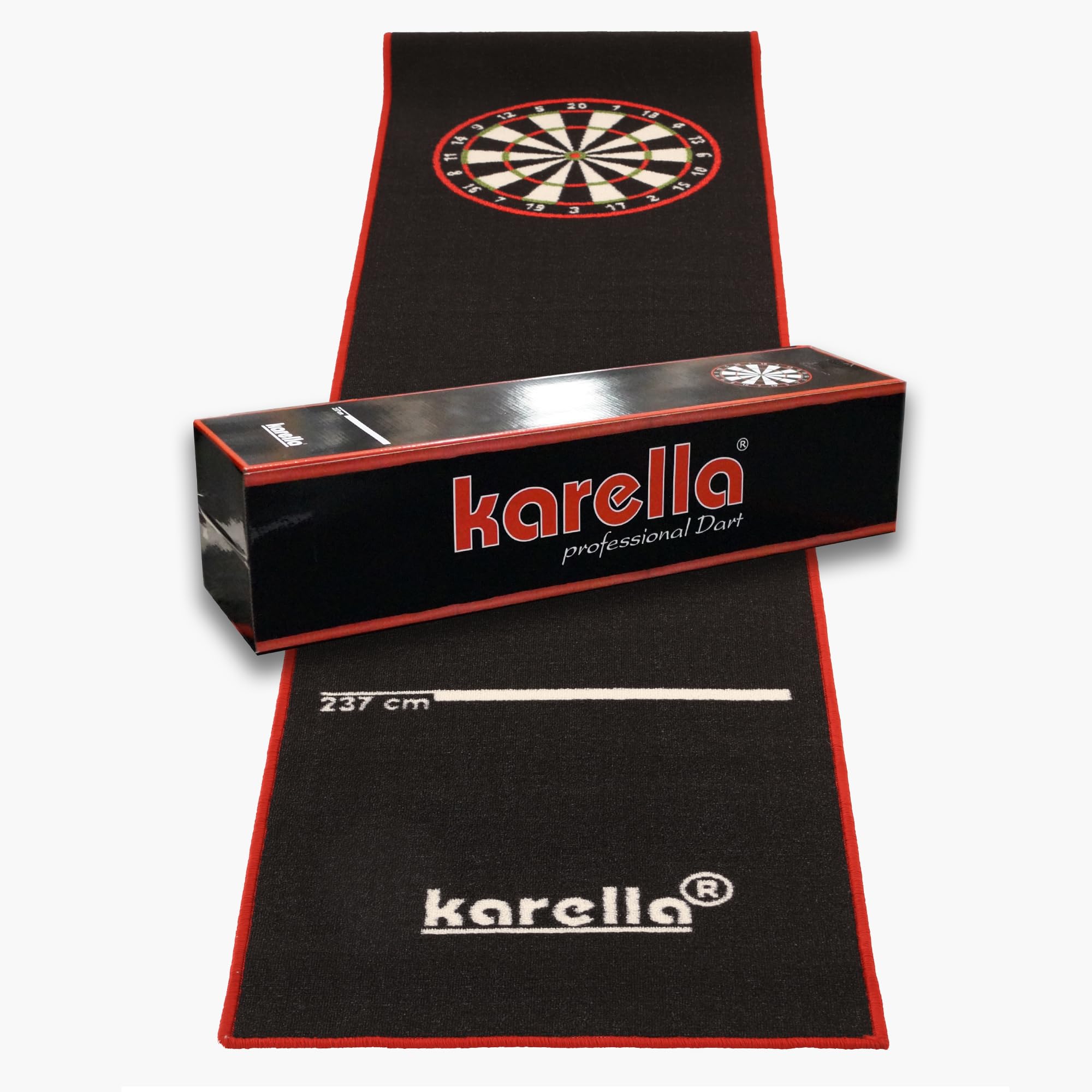 Karella Dartmatte Premium Velour | Dart Mat Teppich für Dartscheiben