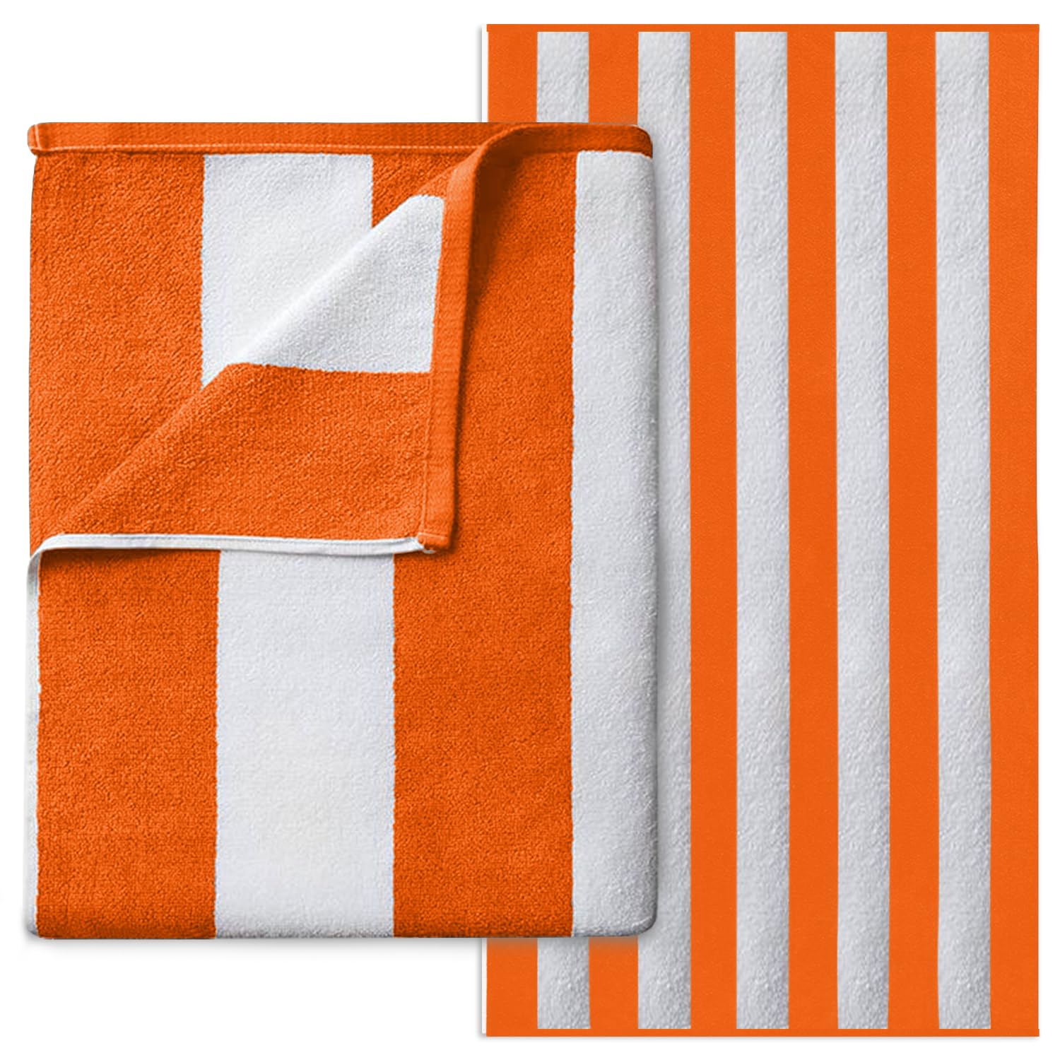 Gc Gaveno Cavailia Orange Microfiber Beach Towel Extra Large - Super Absorbent, Sand Free Beach Towels For Adults (100X200 Cm) - Beach Towel 1 Piece - Quick Dry Beach, Swimming Towel, Pool Towel, Gym
