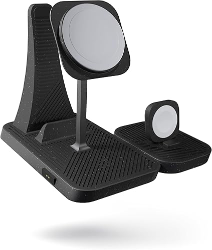 ZENS Cargador inalámbrico modular magnético 4 en 1 MagSafe con soporte de carga para iPad, compatible con Apple iPhone 16/15/14/13/12, AirPods y