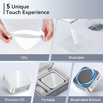 Yottamaster TPU Case for 2024 Mac mini M4,Mac mini M4 Pro Cover,Durable Protective Protector,Lightweight Scratch Proof Skin - Transparent