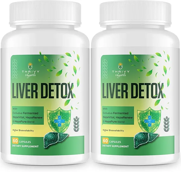 Liver Cleanse Detox & Repair – 25-in-1 Herbal Liver Support Milk Thistle Supplement - TUDCA, NAC, Chanca Piedra, Artichoke, Beet Root – Supports Liver Cleanse & Gut Health – 120 Vegan Capsules