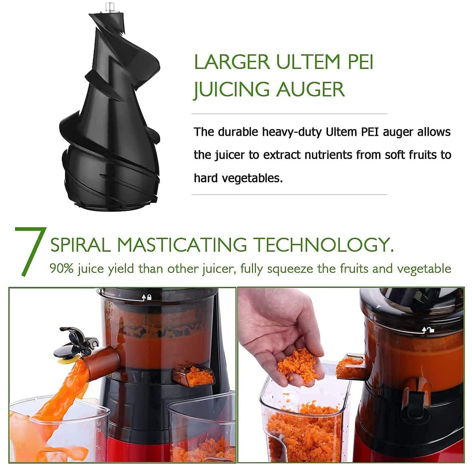 Commercial Cold Press Juice Extractor - Detailed View