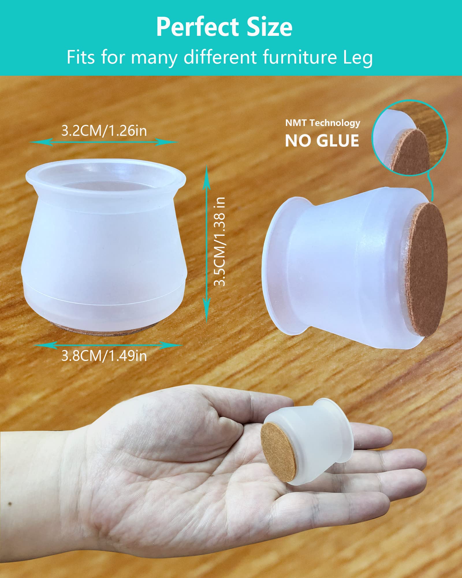 Buy Chair Leg Floor Protectors For Hardwood Floor, Ruby sliders for