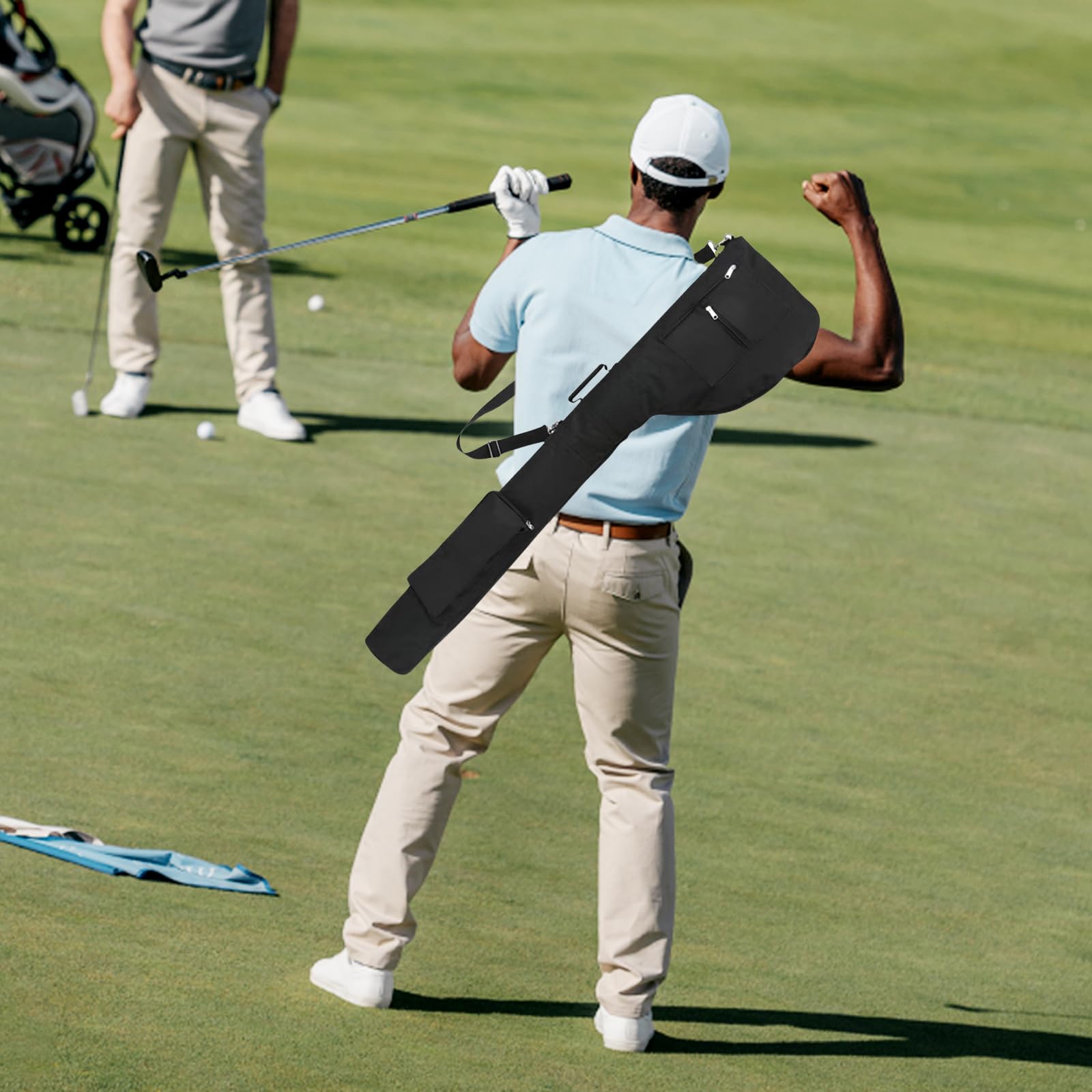 Borsa da Viaggio per il Golf, Borsa da Golf Pieghevole, Borse da Trasporto Leggera per Club, Mini Borse da golfs Impermeabili, Portatile con Manico, Sacca golf per Donne Uomini