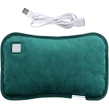 Hemoton 1pc Electric Heating Treasure Portable Hot Water Bottle Cover Rechargeable Stomach Warmer Moist Heating Pad for Cramps Winter USB Electric Warmer