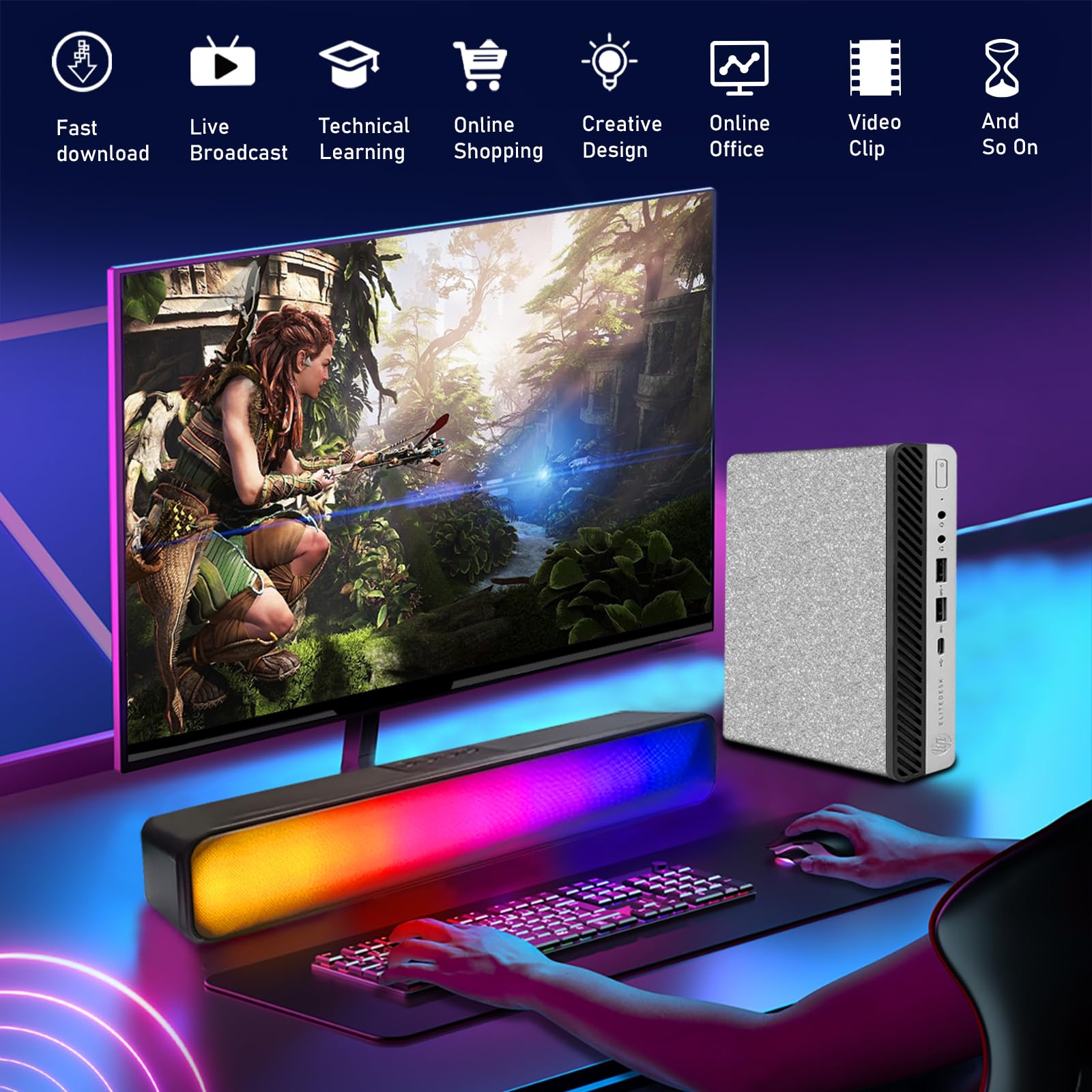 HP ミニPC i5-8500T/8GB/500GB HDD HP ProDesk 600 G4 Desktop Mini Business PC Intel Core i5