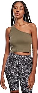 Urban Classics Women\'s Ladies Cropped Asymmetric Top Sports Tank