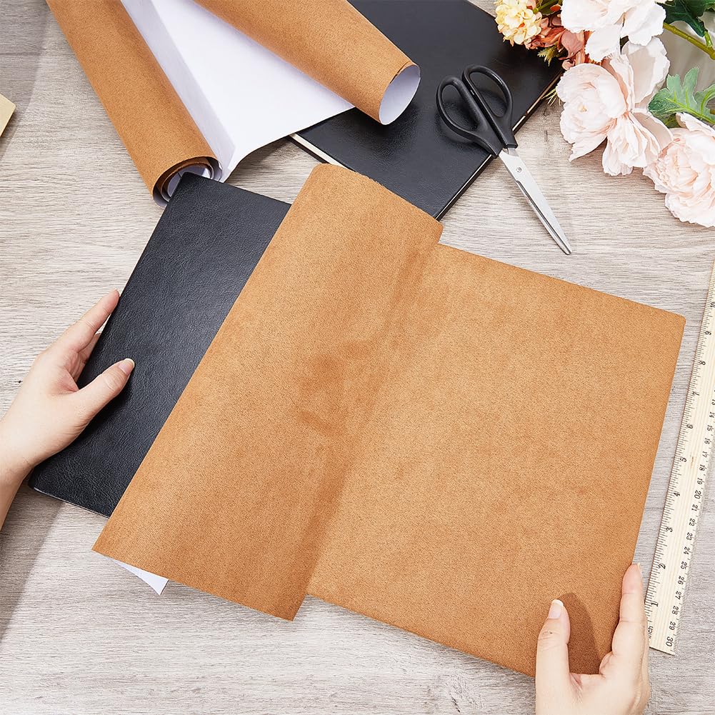 CRASPIRE 51 x 11.8 pollice Pelle Scamosciata Libro Panno per Rilegatura di Libri Copertina con Supporto In Carta Scrapbooking