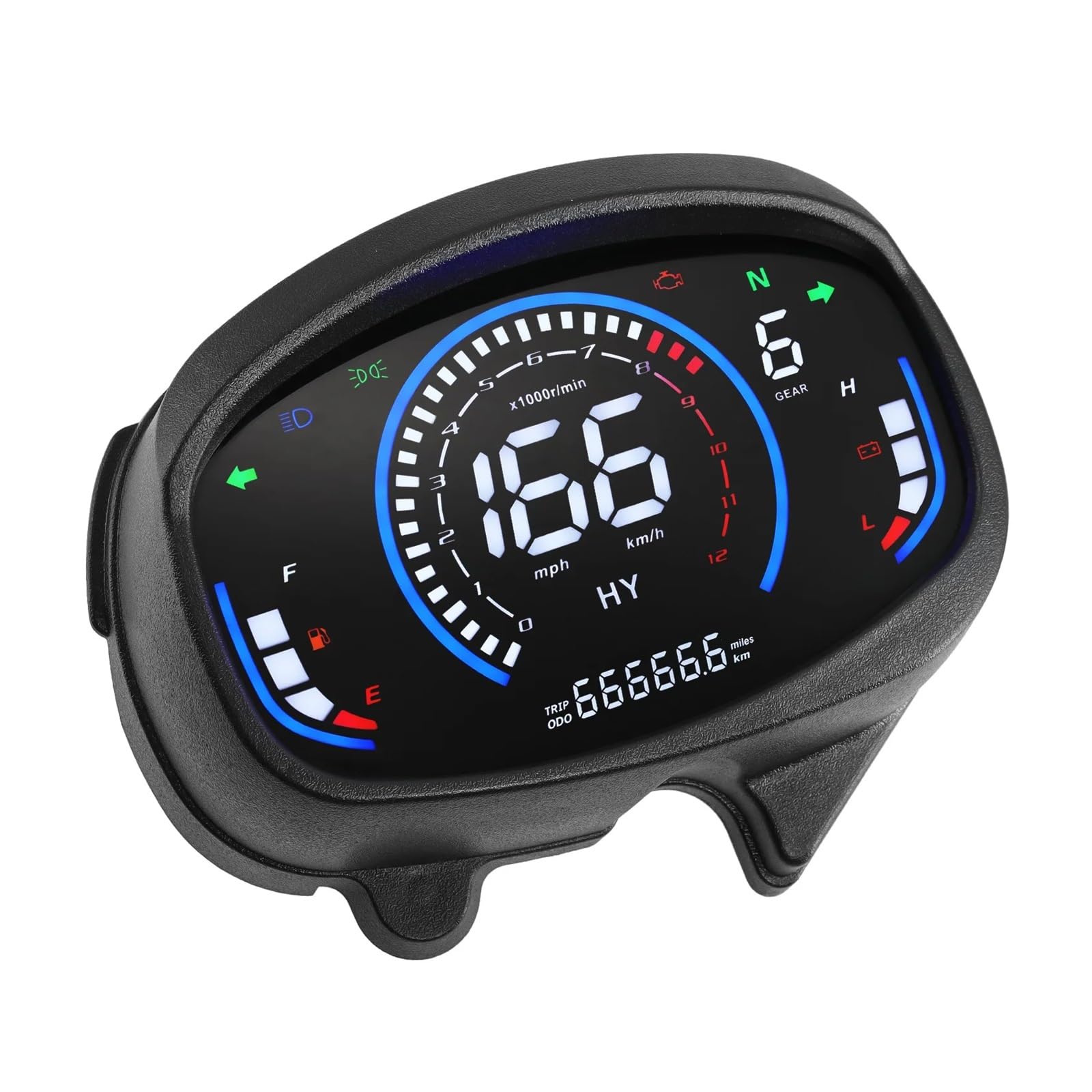 Tachimetro Digitale Motocicletta Per XRM110RS Strumento Digitale Per Moto A LED RPM Livello Carburante Volt Marcia Velocità Chilometraggio Indicatore Cruscotto