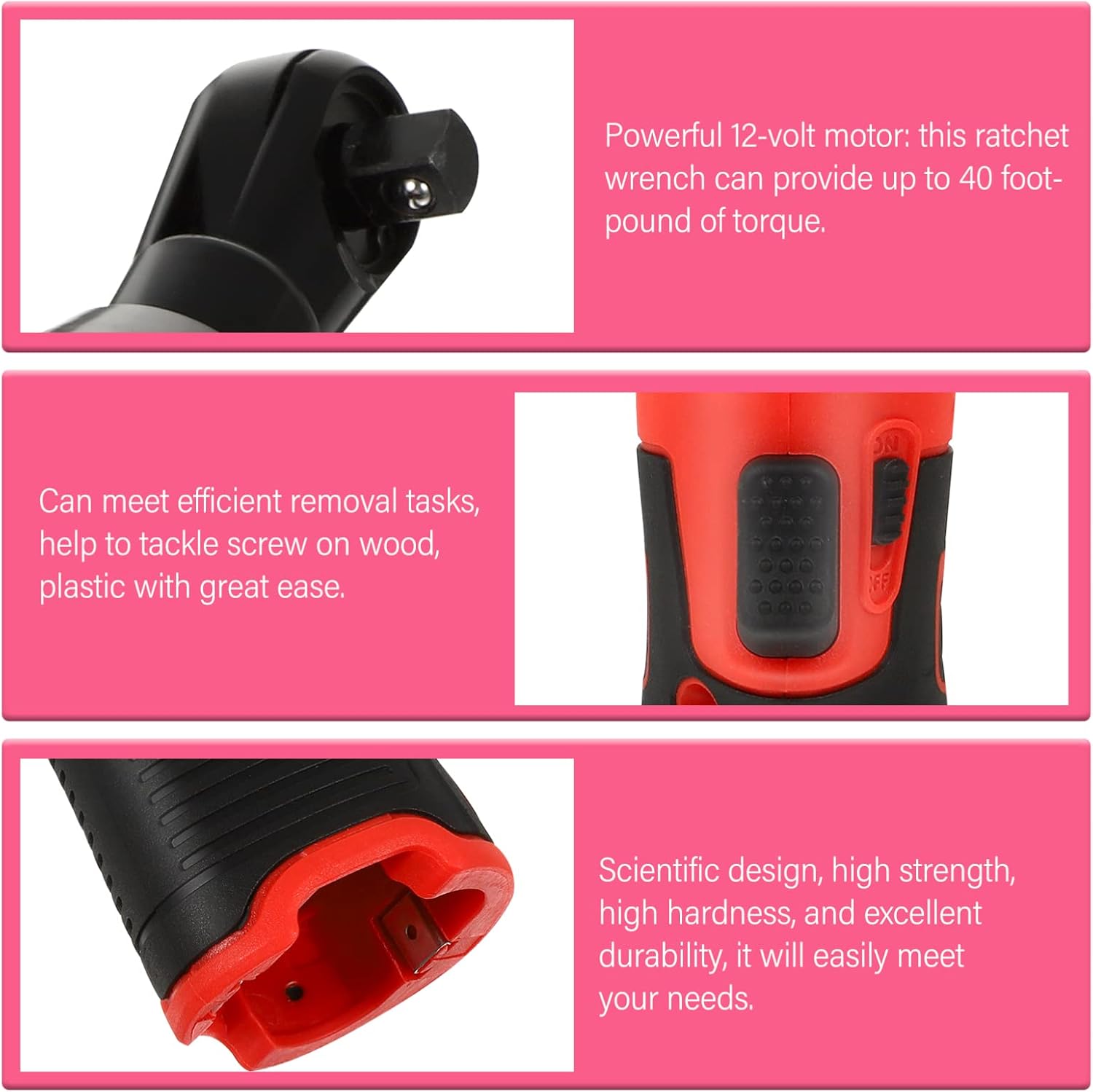 Angoily Electric Ratchet Wrench Lb Torque Cordless Mechanic Tool for Vehicle Repair and Electric Tools for Mechanics