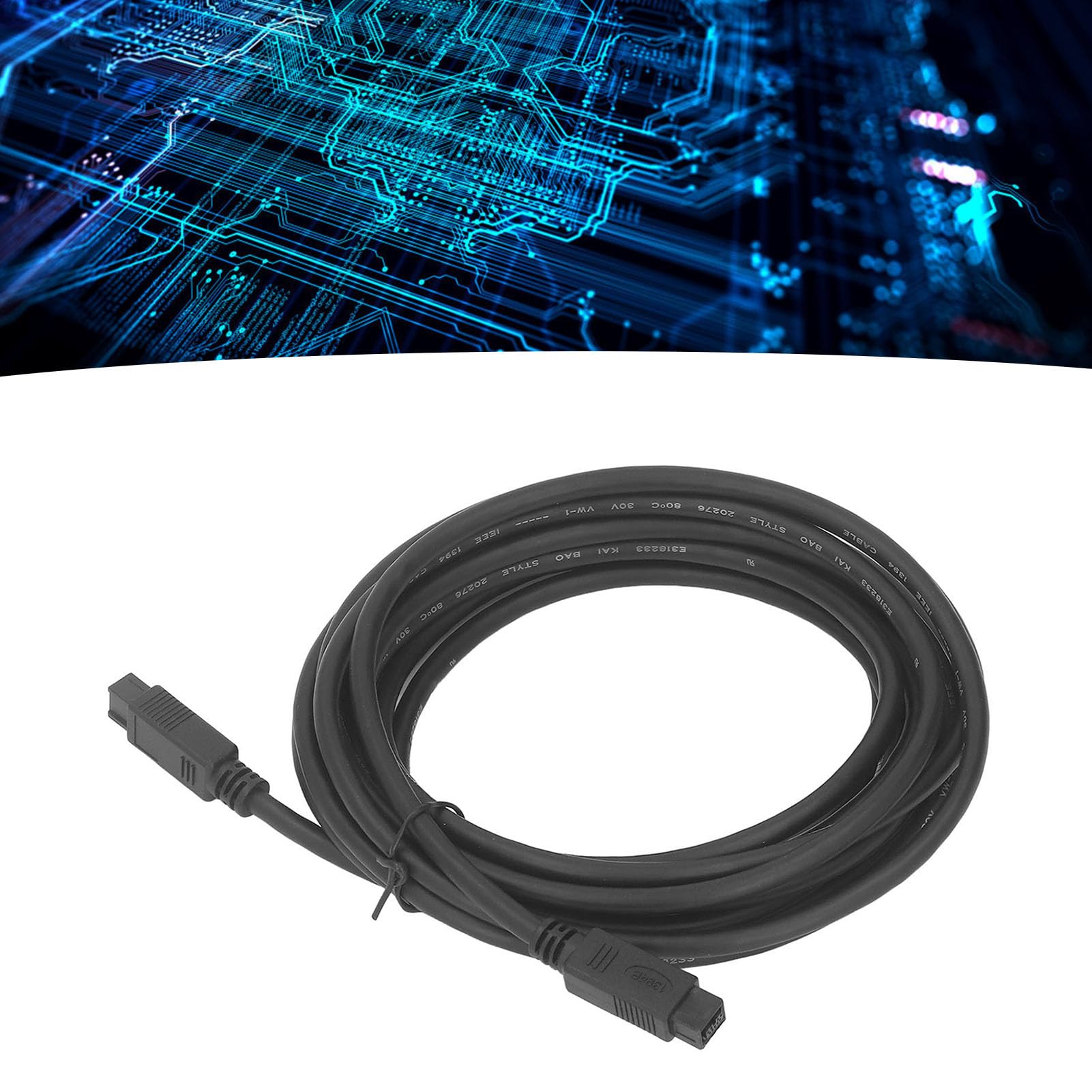 4,5 m IEEE 1394B Firewire 800 Cavo da 9 Pin da Maschio a 9 Pin Trasferimento di Dati da 800 Mbps per scanneri per stampanti per Fotocamere digitali e interfacce Audio