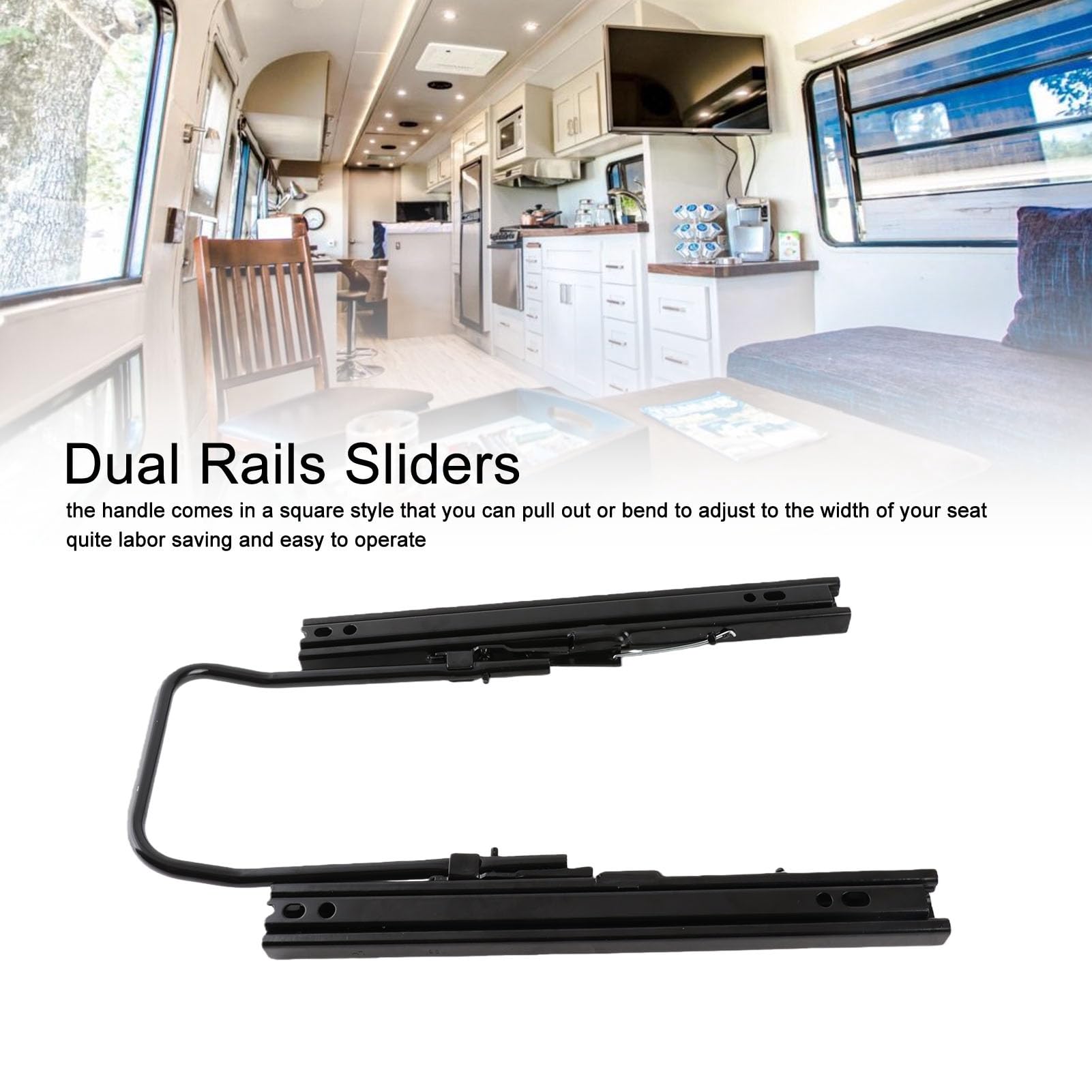Seggiolino Auto Slider Tracks Sedile Slide Set Acciaio Doppio Bloccaggio Binari Staffe Kit Regolabile Sedile Slider Track per Barche Camion