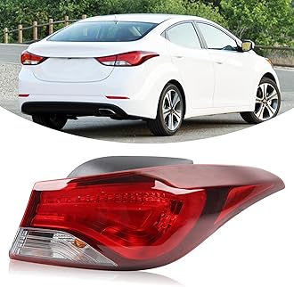 YEQSHNG Tail Light Assembly Compatible With 2014-2016 Hyundai Elantra Tail Lamp Right Passenger Side Replacement HY2805130 924023X230 11675790