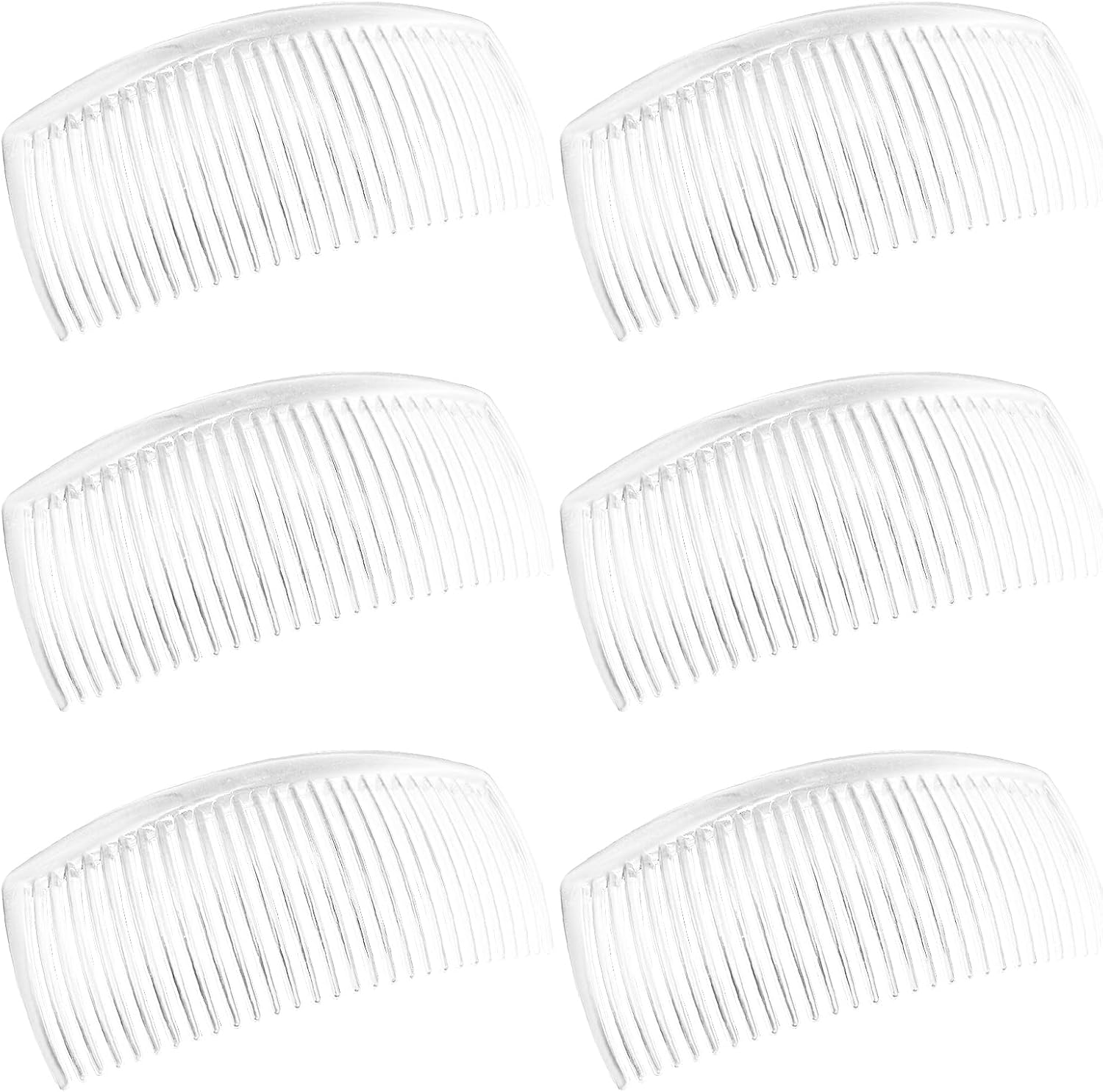 6 Packs French Twist Comb, SourceTon Plastic Side Hair Combs with 29