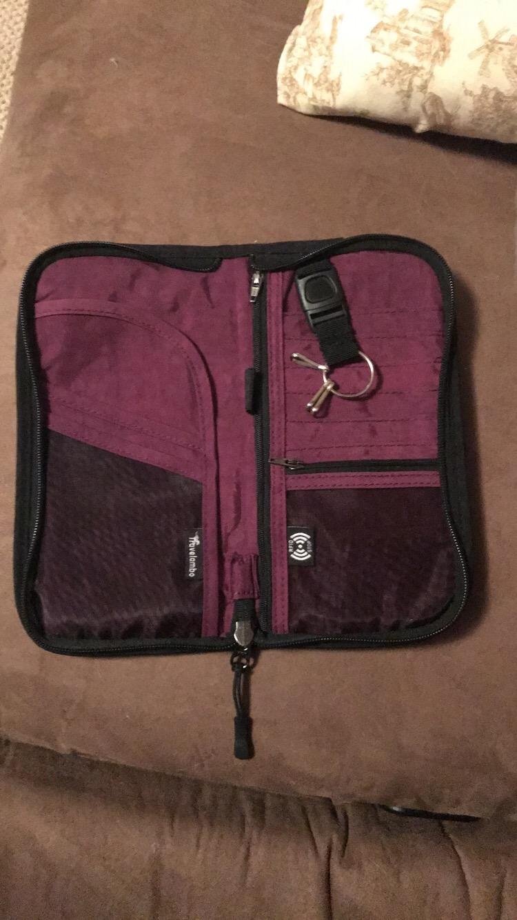 Porte-passeport Travelambo Violet - Fausse Cuir - Format 8x5 Pouces - Neuf Sans étiquette