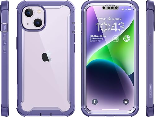 Miniatura 8 de i-Blason Ares Series - Funda para iPhone 1413 de 6.1 pulgadas, protección resistente con protector de pantalla integrado, color malva