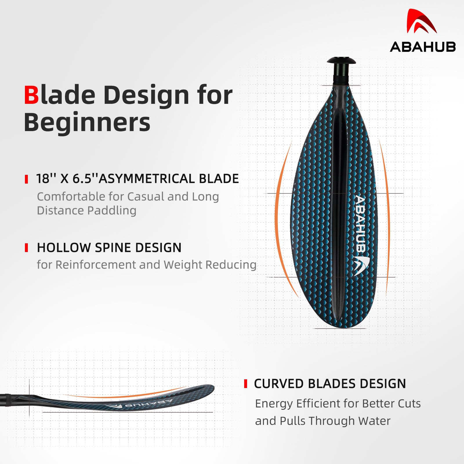 Abahub 218/230/241 cm Aluminiowe wiosło kajakowe podwójne wiosłowanie kajakowe wiosła kajakowe z linią wiosłową do kajaku łodzi wiosłowej