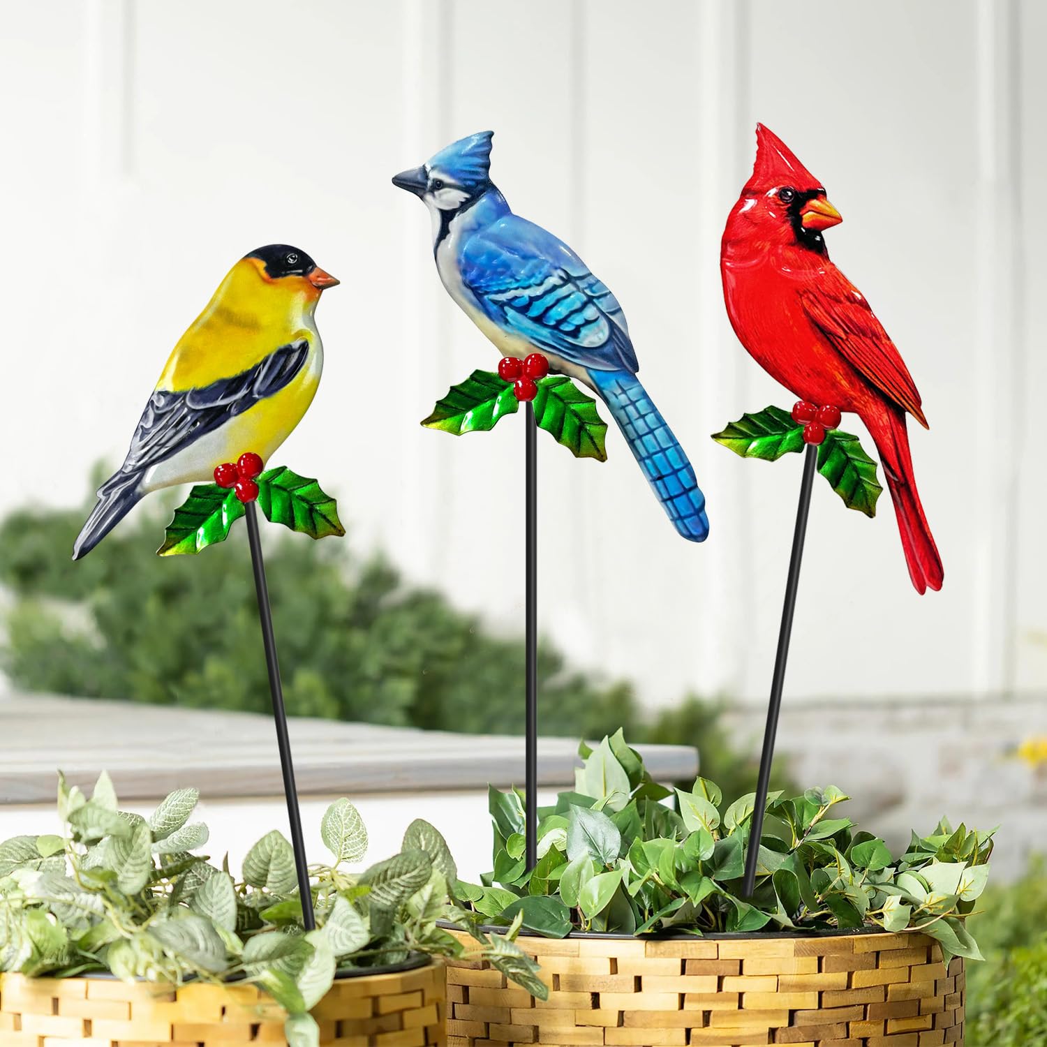 WADORN Eagle Metalen Tuin Yard Art Decor, Vogel op Tak Ijzer Decoratieve Tuin Stakes Wild Dier Zwart Silhouet Outdoor Hek Decor voor Boom Muur Ornamenten Yard Art Outdoor Decor Tuin Decor