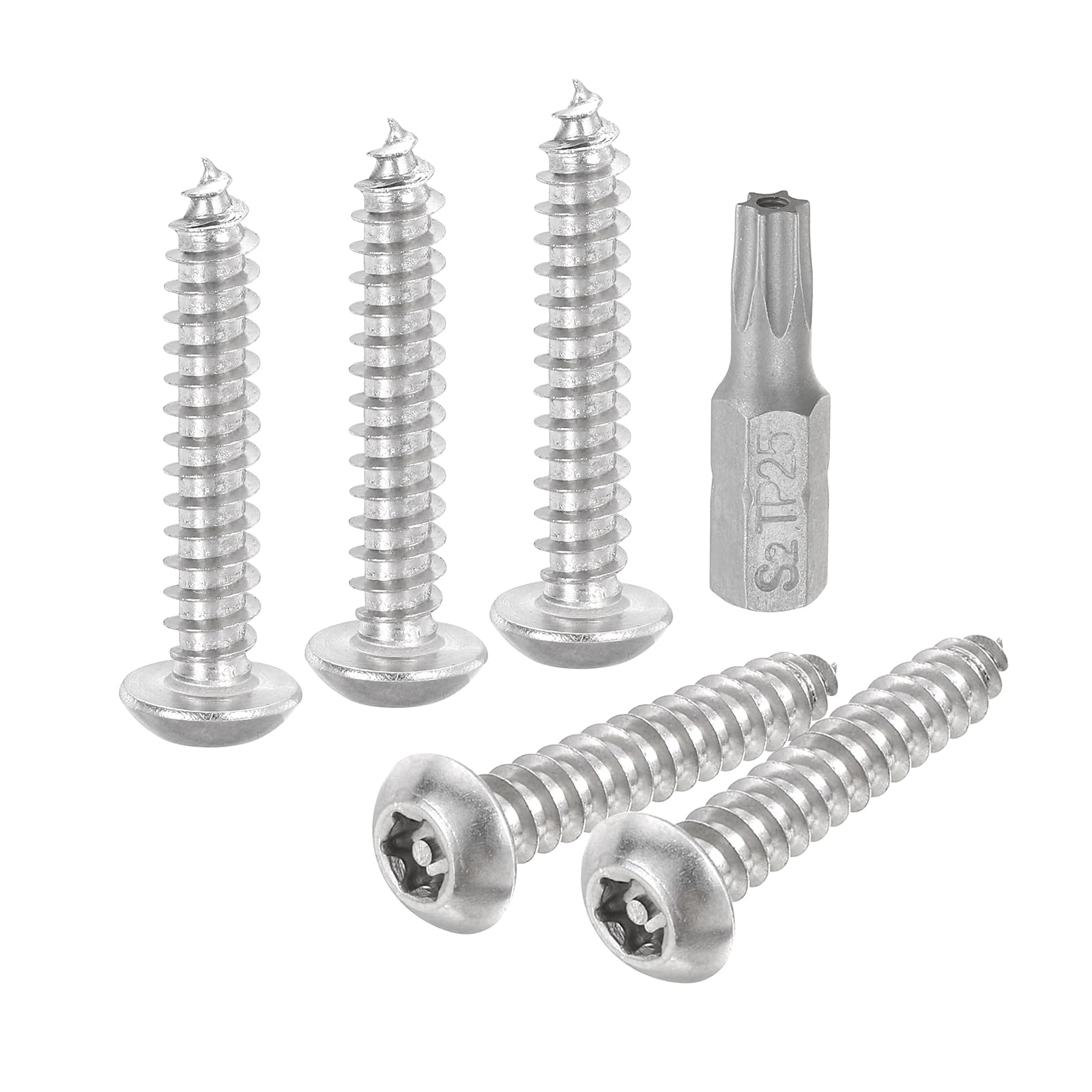 Vis Torx Sécurité QUARKZMAN – Lot De 50 Vis M5 X 30 Mm Tête Bombée – Inox 304 Anti-effraction