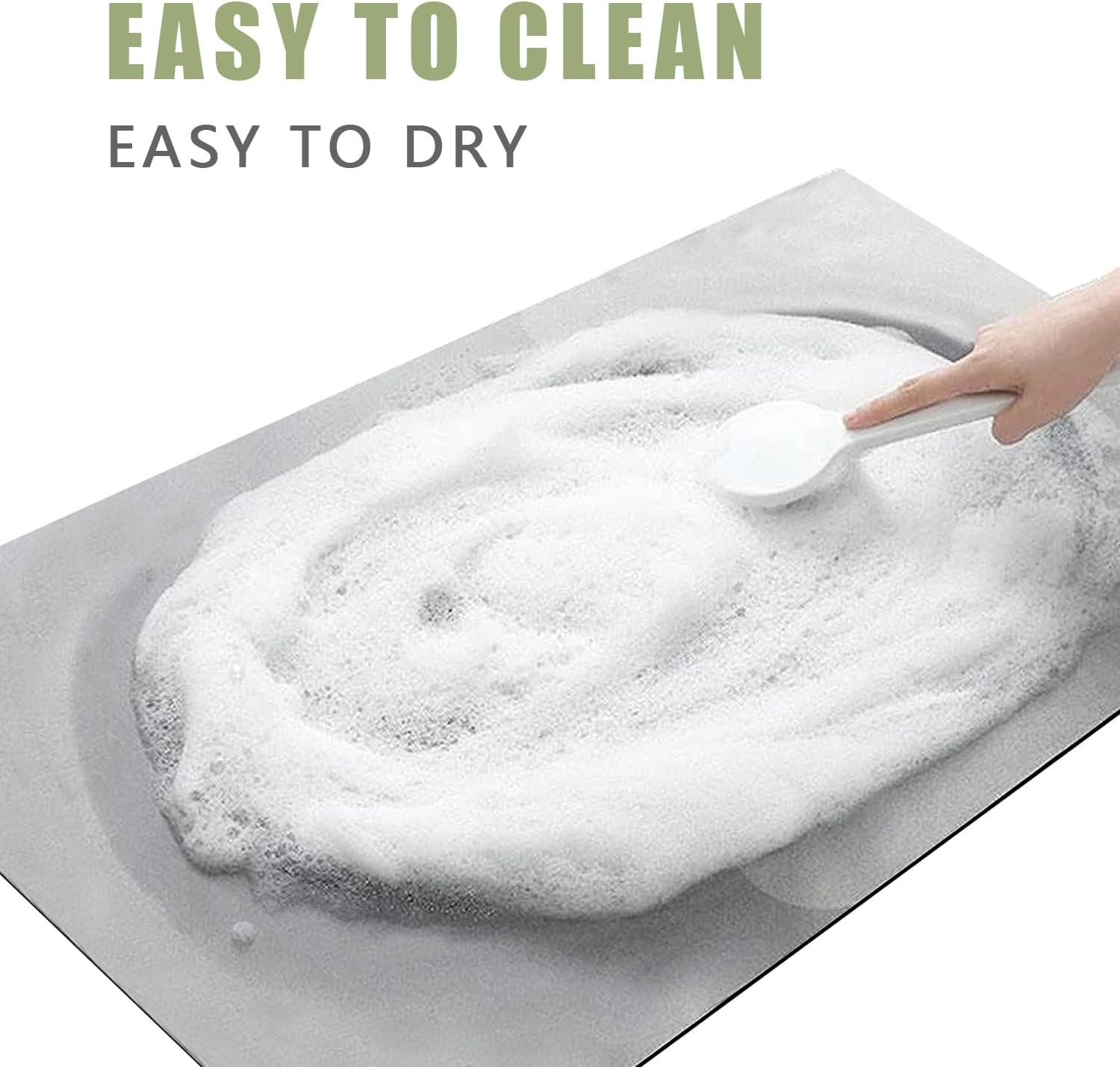 Bathroom Rug,Black Gold Marble Bath Rug,Home Decor Non-Slip Floor Mat,Mud Mat for Indoor and Outdoor 17.5X24Inch - Image 5