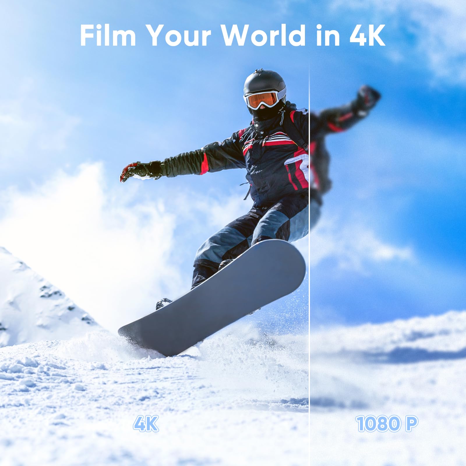 ORDRO Videocamera 4K Kit Completo, 64MP Camcorder Zoom 18X, Visione Notturna IR, Schermo 3" Orientabile - Set Vlogging con Treppiede, Impugnatura, Microfono, SD 32GB, Paraluce, Telecomando, 2 Batterie