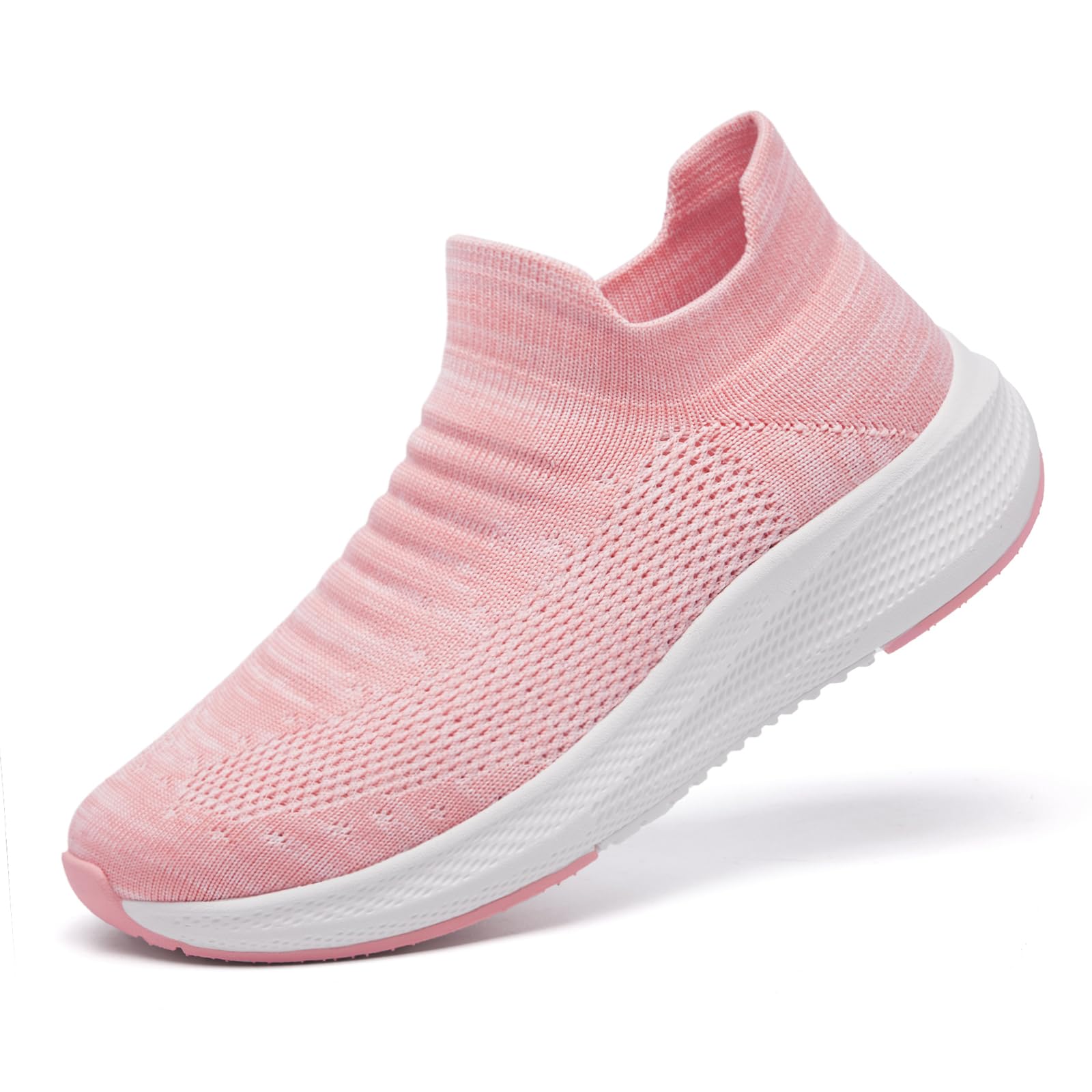 SHULOOK Womens Slip on Walking Shoes Comfort Lightweight Casual Sneakers | Non-Slip Breathable Sock Work Shoes Mesh Sport Casual Fashion Tennis Running Sneakers