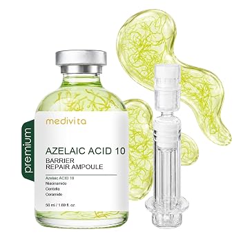 Azelaic Acid Serum 10% for Face, Barrier Repair Facial Ampoule with Niacinamide, Centella & Ceramide, Korean Skin Care Serum for Sensitive Looking Skin, Hydrating Daily Face Serum, 50ml