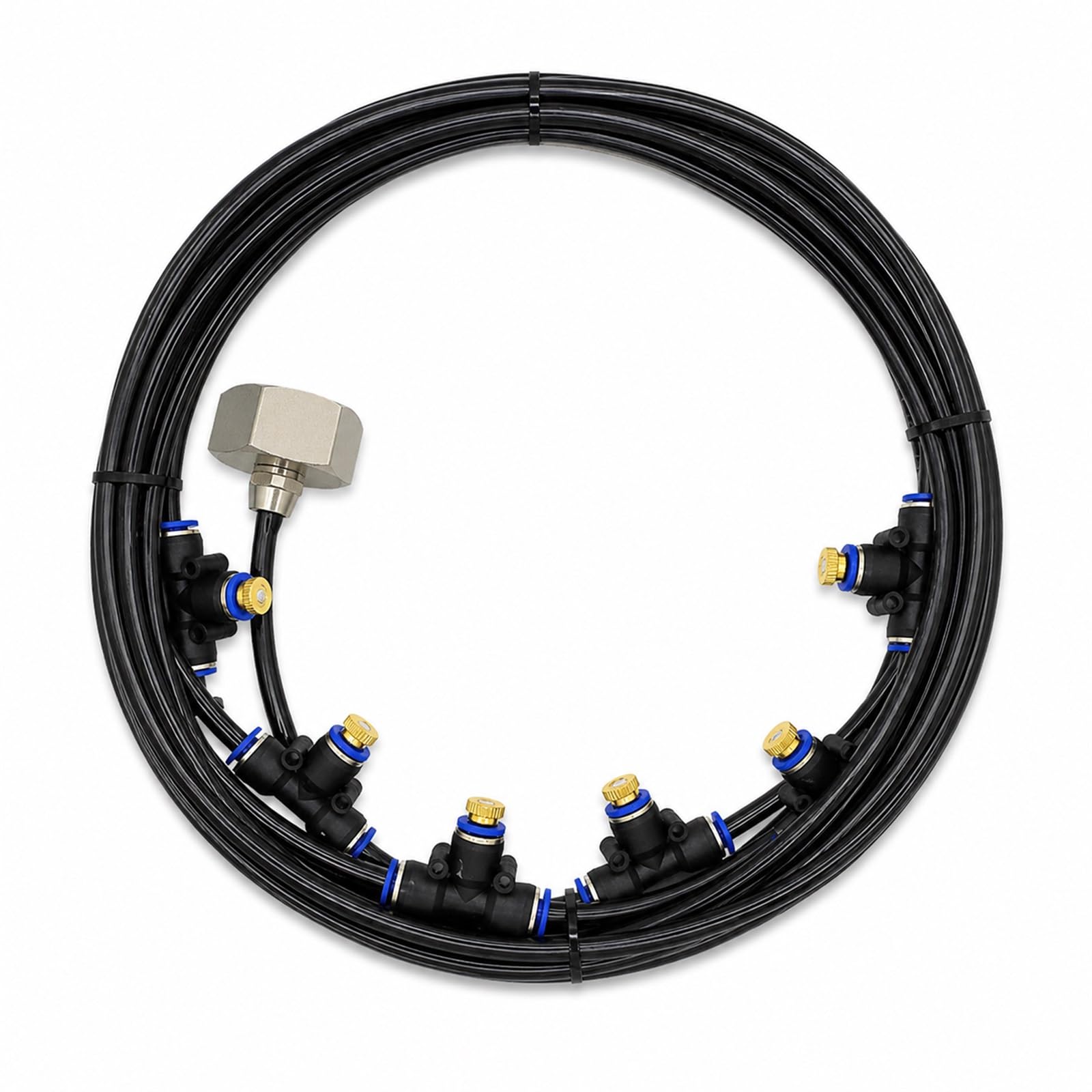 Impianto Irrigazione Giardino,Nebulizzatore per Terrazza Esterno,Kit Irrigazione Goccia Giardino,Wear-Resistant,Prevent Leakage,Suitable for Patios And Potted Plants