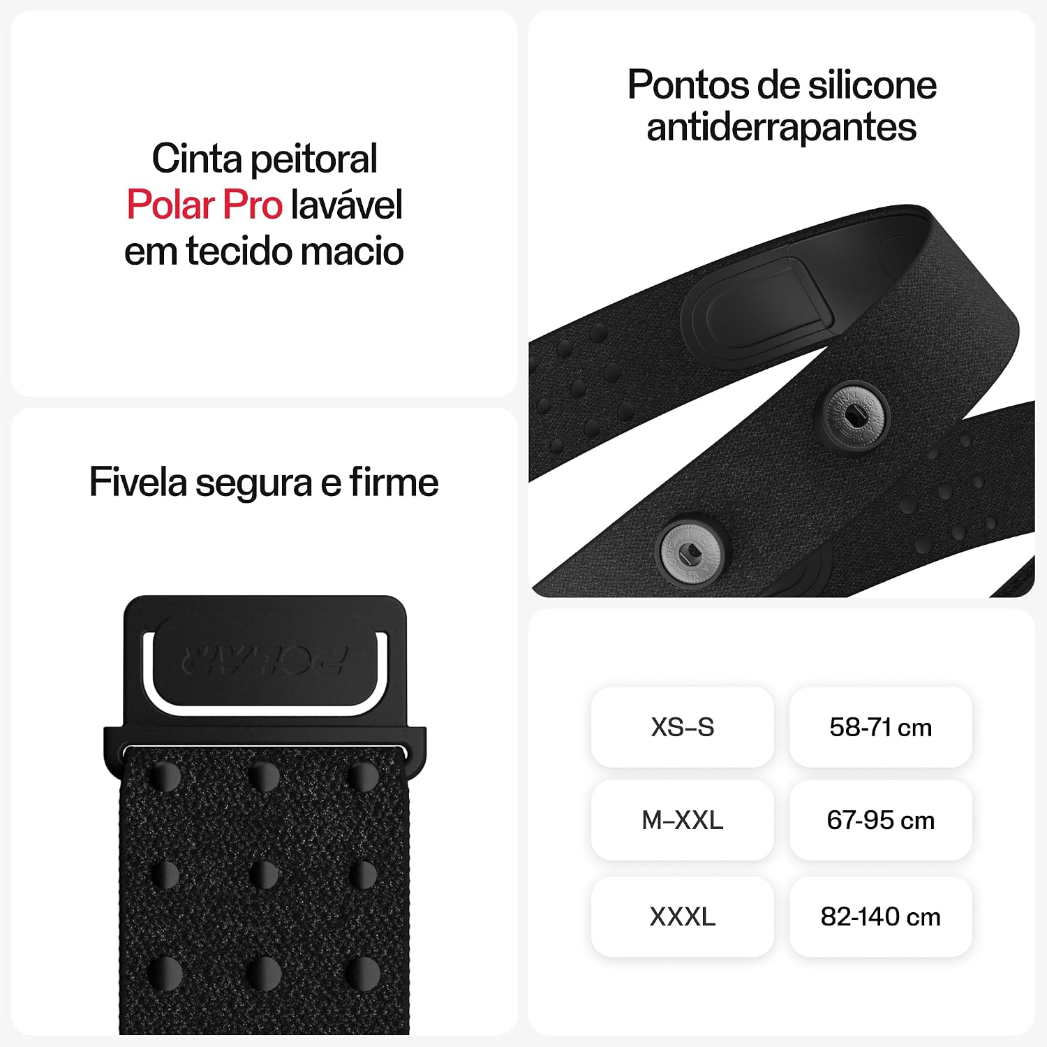 Polar Sensor de Frequência Cardíaca H10 - Pulseira de monitor de frequência cardíaca, Bluetooth ANT+, Transmissor cardíaco, Monitor HR Polar Sensor de Frequência Cardíaca H10 - Pulseira de monitor de frequência cardíaca, Bluetooth ANT+, Transmissor cardíaco, Monitor HR