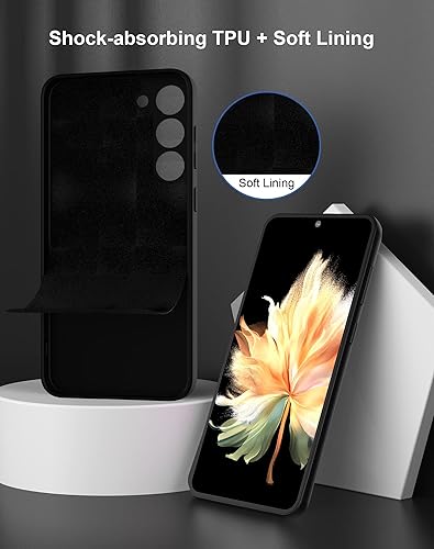 Miniatura 6 de Foluu Funda de silicona para Galaxy S24 Ultra, funda protectora de goma de gel líquido con forro de microfibra suave, carcasa rígida delgada y a