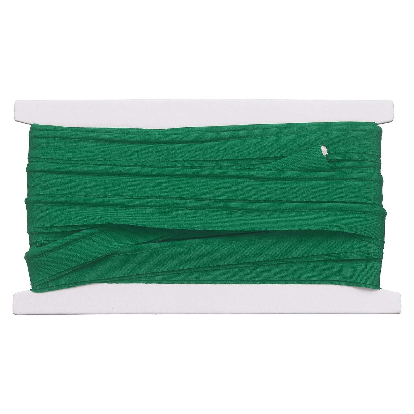 sourcing map Piping Trim Bias Tape, 1.5 cm 5.5M Cotton Folding Binding Tape with Welting Cord, Decorative Sewing Trim for Home Decor Sewing DIY Crafting Clothing Fabric Edge, Dark Green
