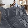 Oversized King 120 x 120 Inches, Extra Large Giant Christmas Throw Blanket for CouchBedSofaCampingTravel, Huge California King Blanket Fit The Whole Family