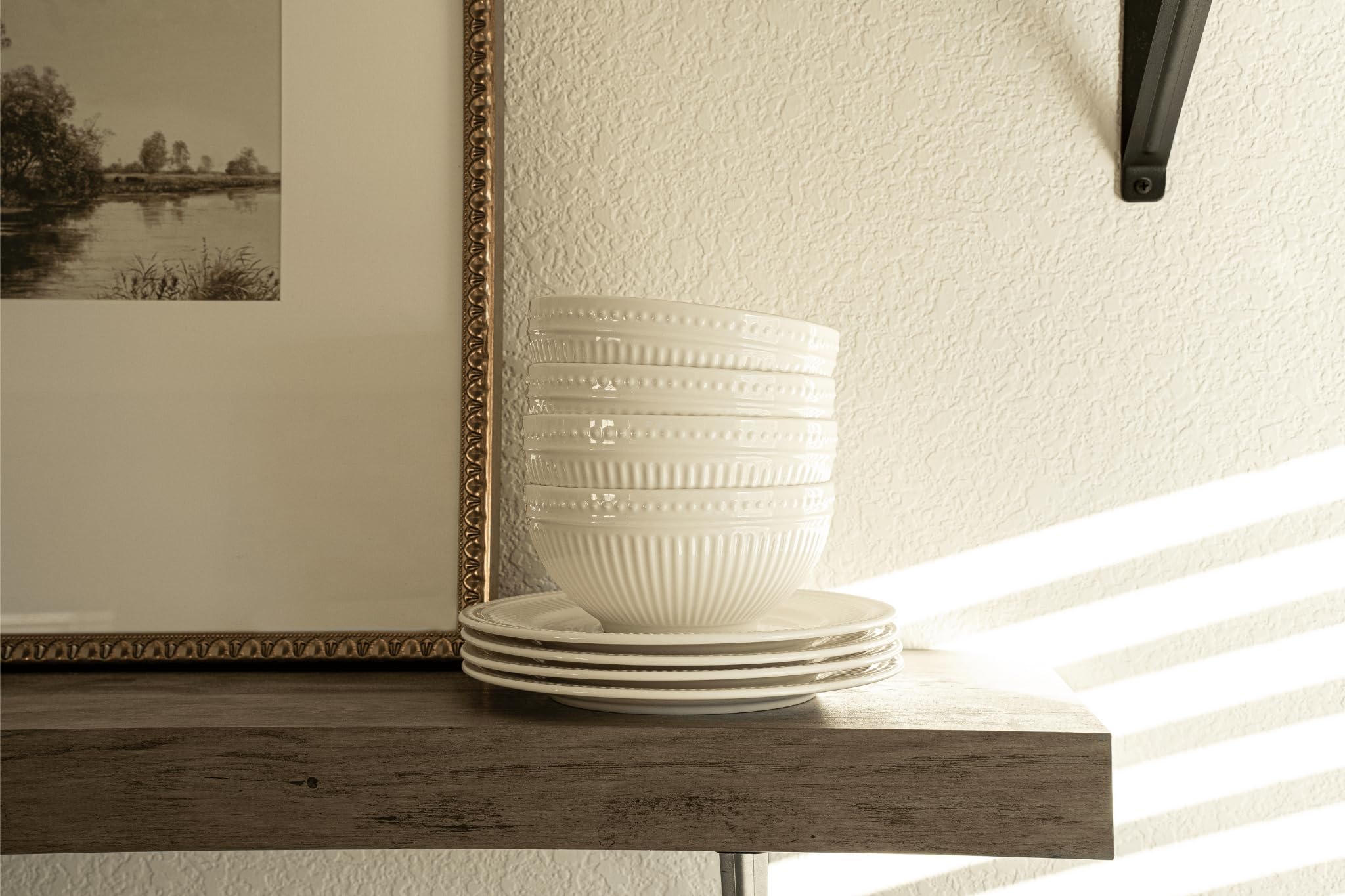 Santorini Bone China Dinnerware Set - 12 Piece -5 Santorini Bone China Dinnerware Set - 12 Piece -5