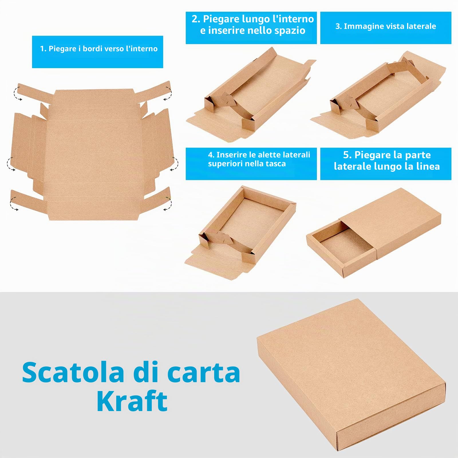 BENECREAT 10 Pack Scatola di Carta Kraft Marrone 20x15x3cm per Sapone Gioielli Caramelle Snack Scatole Piccole Scatole Regalo per Confezioni Regalo, Natale, Matrimonio, Bomboniere