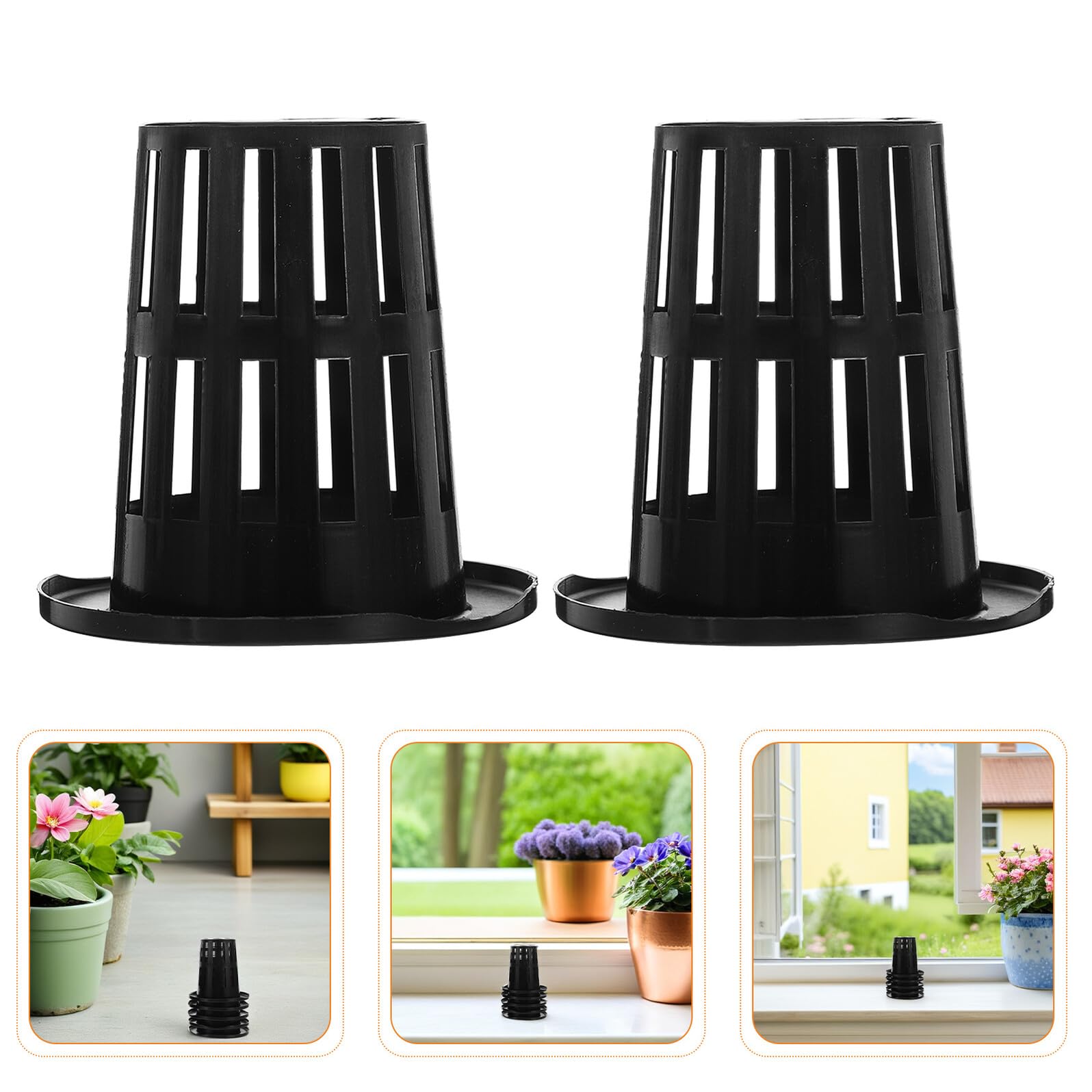 TOYANDONA Panier de Culture Hydroponique Noir 100 Pcs Pots en Filet Plastique 50 pour Plantation de Légumes en Hydroponie sur Balcon et Jardin Aquaponique