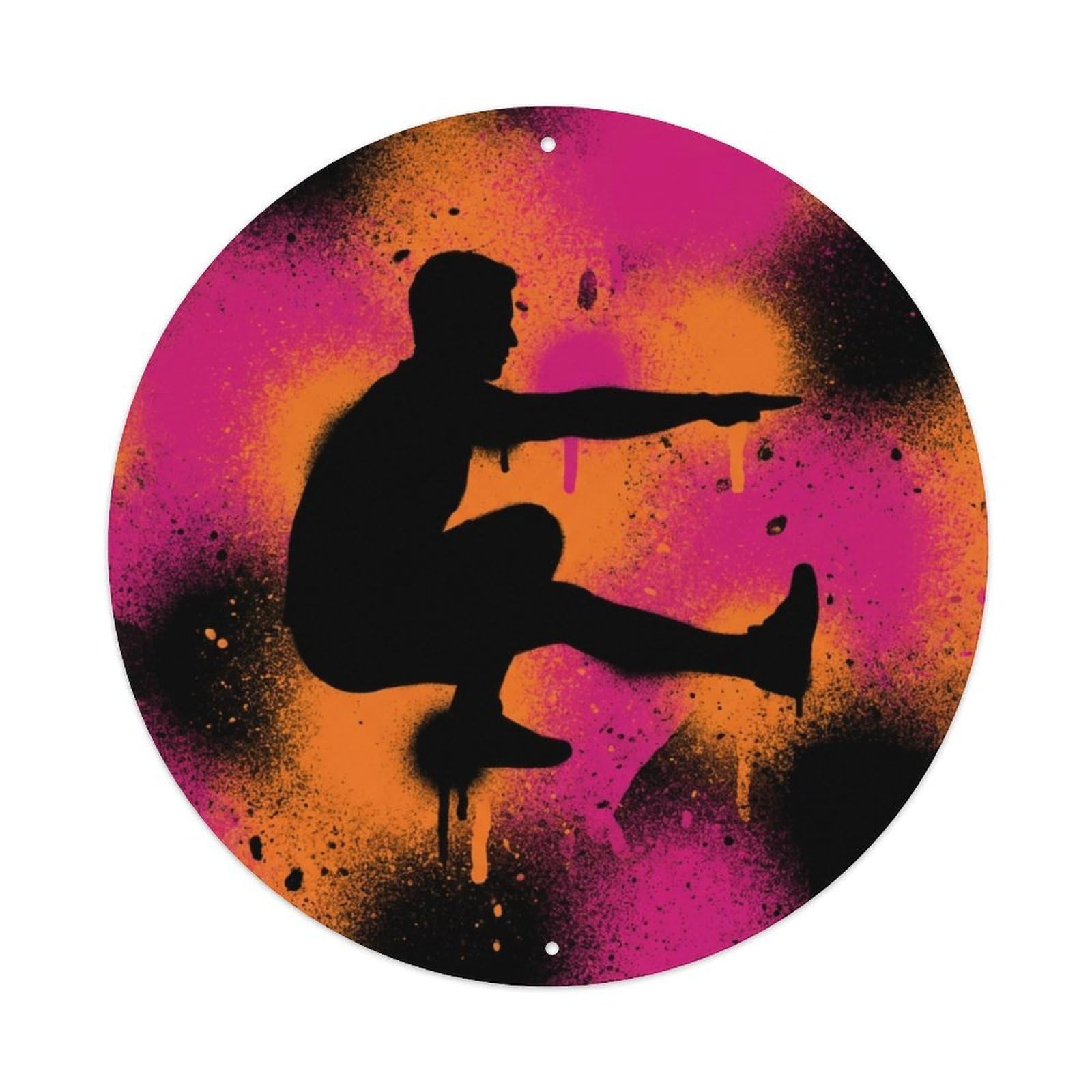 Fyrn Style Metal Tin Sign Gym Fitness Workout Motivation Exercise Pistol Squat