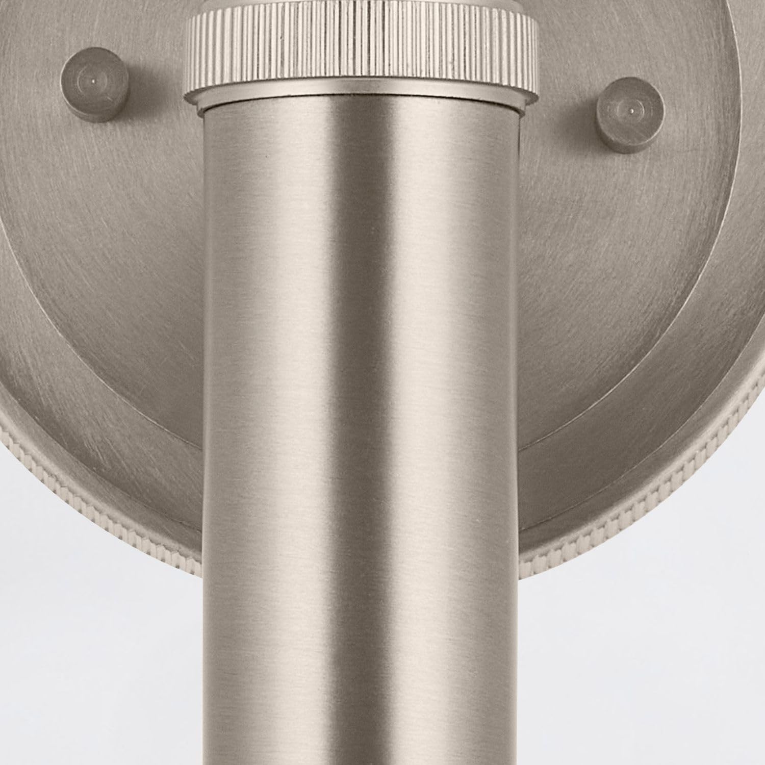 Licht-Erlebnisse Badezimmerlampe Wand H: 24.8 cm Up Down für 2x E27 Stahl in Nickel IP44 Wandleuchte Bad Spiegel Beleuchtung