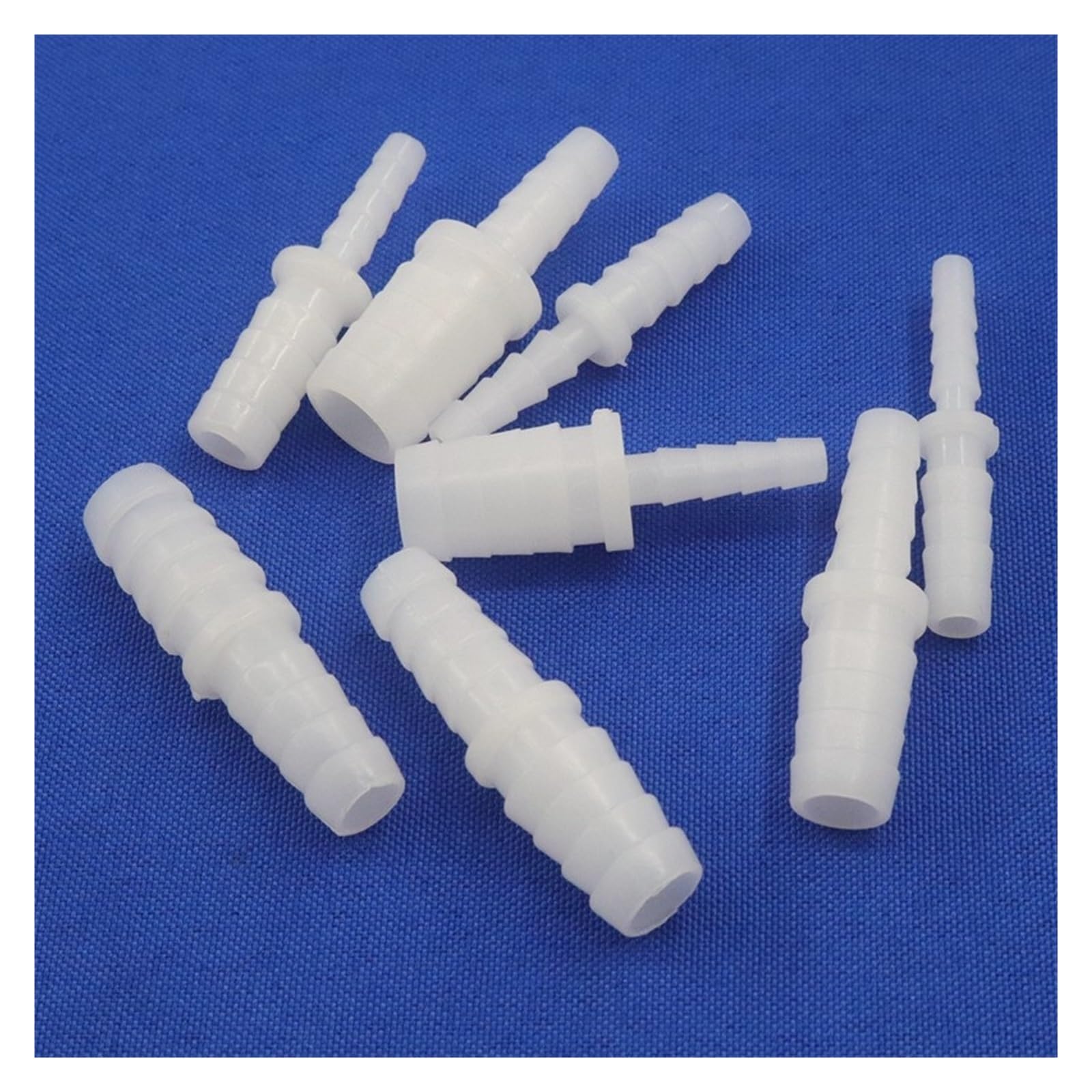 Conector recto reductor de plástico for tanque de acuario, aireador de bomba de aire, conectores de manguera de riego de jardín, 4-12mm, 2~200 Uds.(4-6mm,200pcs)
