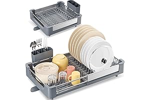 TOOLF Aluminum Extendable Dish Rack: The Ultimate Kitchen Drying Solution