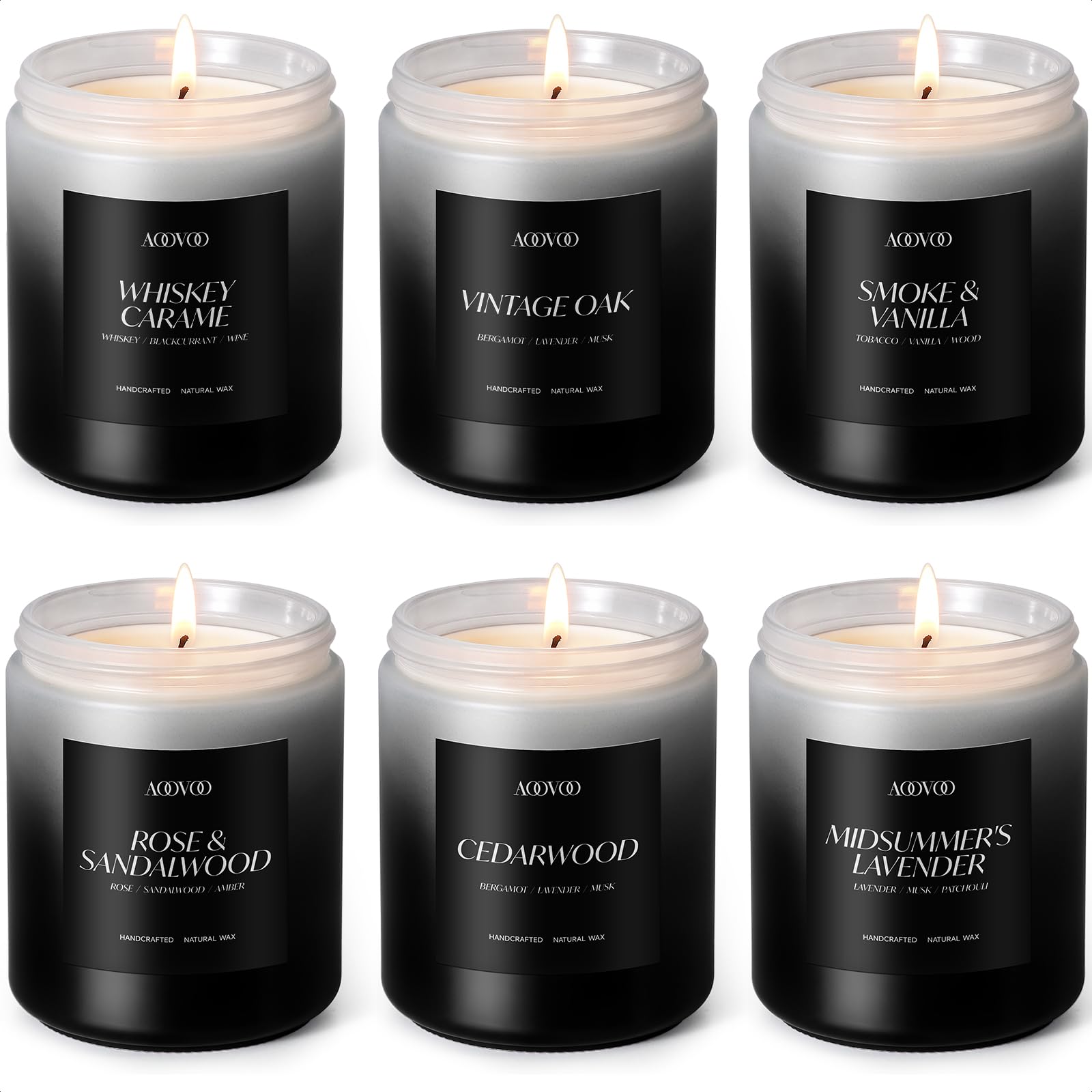 AOOVOO Men's Candles - 6 Pack for Home Fragrance -14