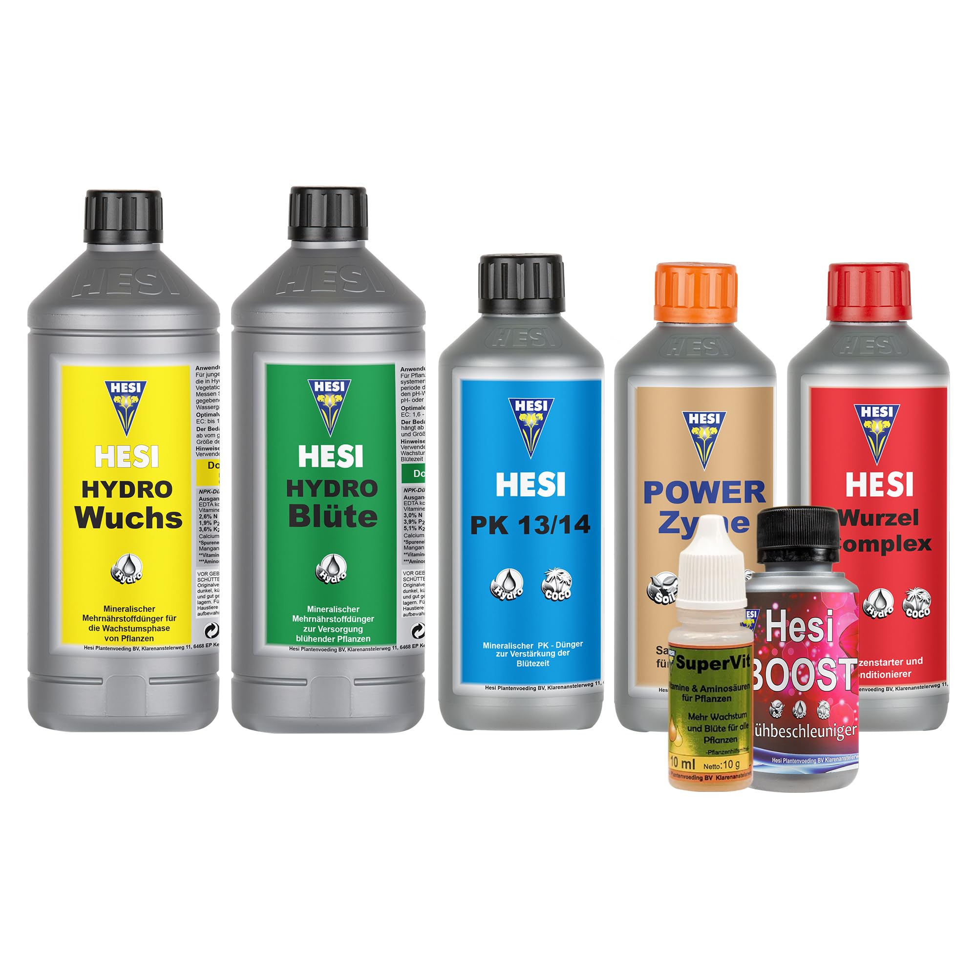 Hesi Starterbox Hydro mit Dosierpumpe & Messbecher – Komplettes Düngerset für Hydrokulturen