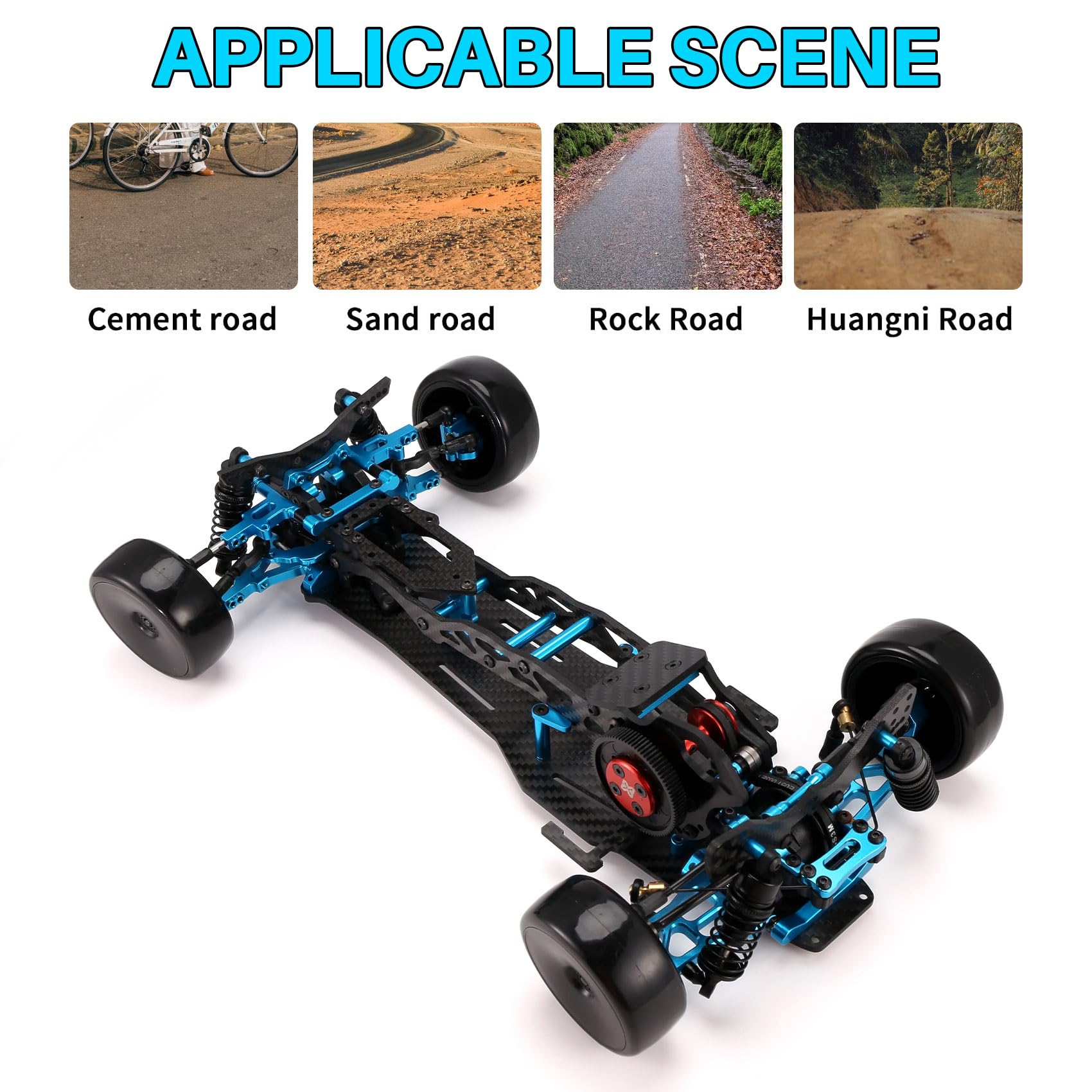 Amazon.co.jp: Roisin DIY RCカーセンタードライブドリフトレーシング