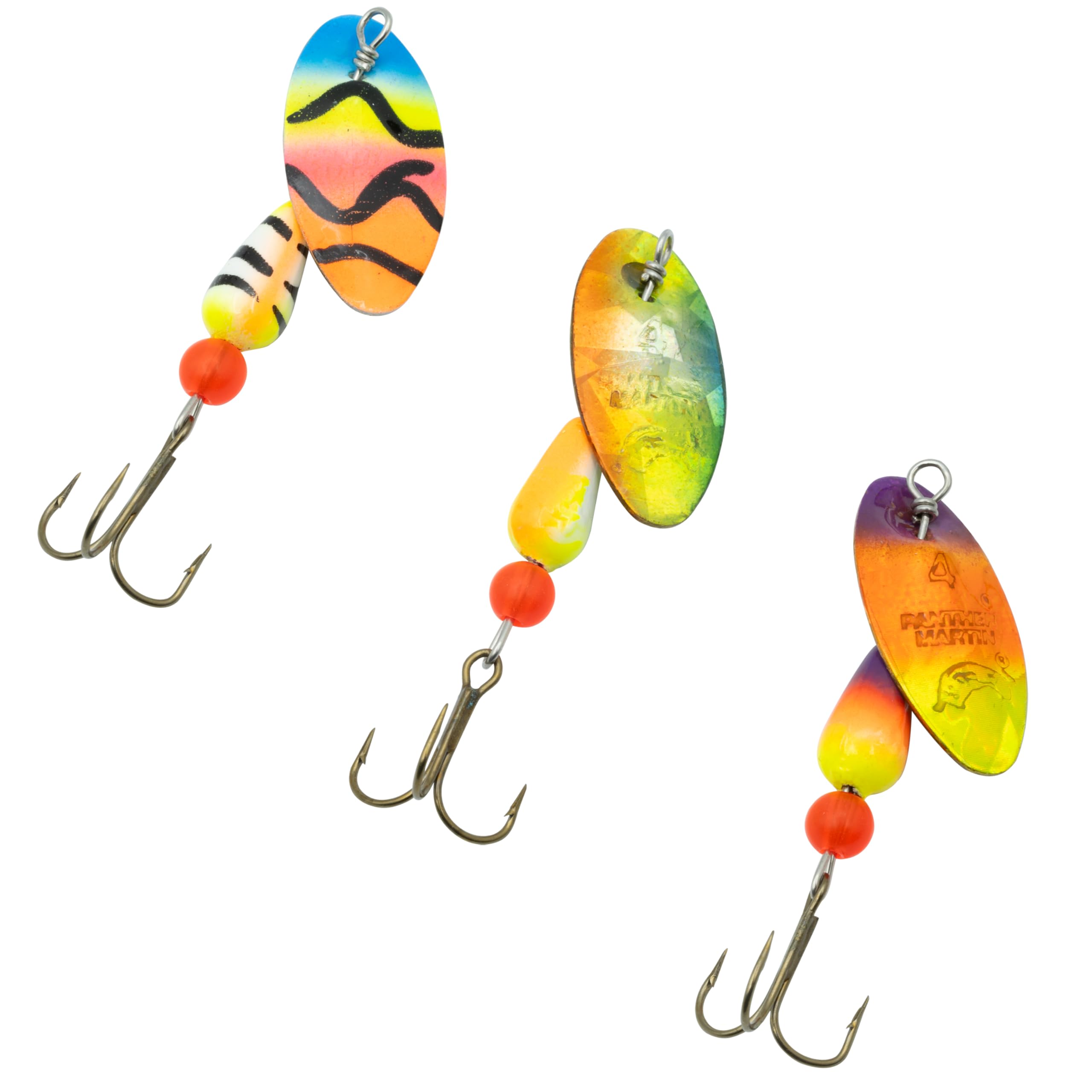 Panther Martin Fishing Lures 3-Pack All Time Greatest Fish Catcher World Famous Spinning Lures in Value Kit Spinners for Trout, Salmon, Panfish, Bass, Crappie & Perch