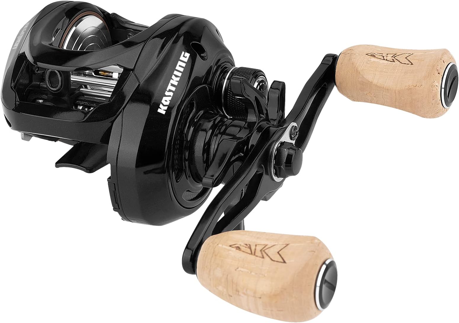 Megatron 200 Baitcasting Fishing Reel, Wide Spool High Line Capacity Casting Reel, 7+1 Double Shielded Stainless Steel BB, 8 Button Magnetic Brakes, 6.4:1 Gear Ratio, 28.6 lbs of Smooth Drag