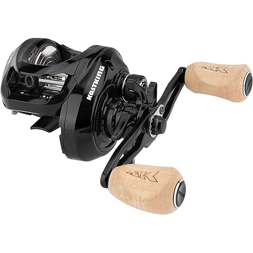KastKing Megatron 200 Baitcasting Fishing Reel, Wide Spool High Line Capacity Casting Reel, 7+1 Double Shielded Stainless Steel BB, 8 Button Magnetic Brakes, 6.4:1 Gear Ratio, 28.6 lbs of Smooth Drag