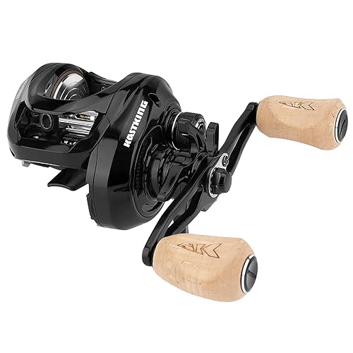 KastKing Megatron 200 Baitcasting Fishing Reel, Wide Spool High Line Capacity Casting Reel, 7+1 Double Shielded Stainless Steel BB, 8 Button Magnetic Brakes, 6.4:1 Gear Ratio, 28.6 lbs of Smooth Drag