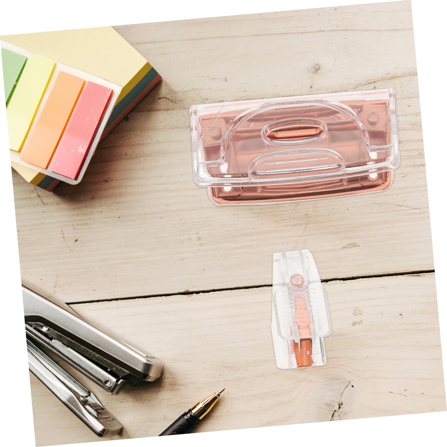 LALAFINA 4sets Perforatore Portatile Elegante Di Attrezzi Per Ufficio Con Design Moderno e Operazione Facile Per Documenti Precisi e Ordinati