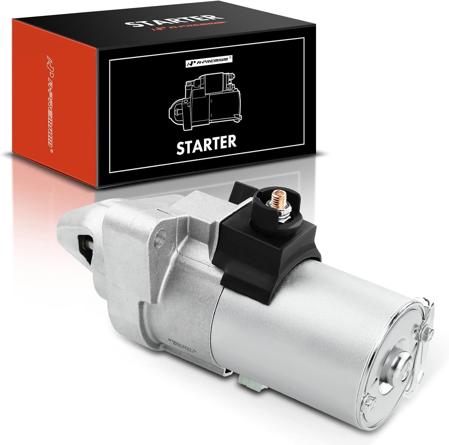 A-Premium Starter Motor Compatible with Honda Models - CR-V CRV 2002 2003 2004 2005 2006-2.4L L4 Engine -1.6KW 12V 9 Teeth Clockwise -Replace# 31200-PPA-505, 31200-PPA-A01